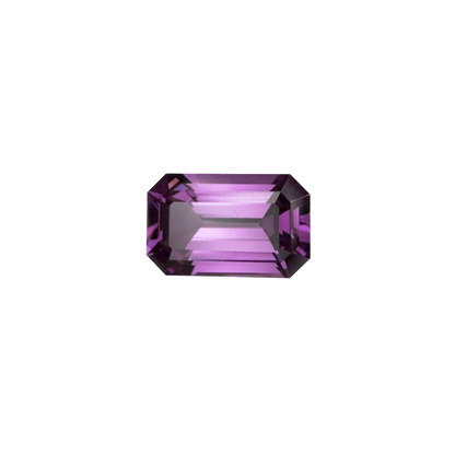 2.51ct Emerald Cut Light Color Rhodolite