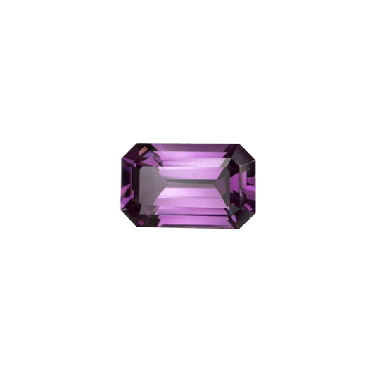2.51ct Emerald Cut Light Color Rhodolite