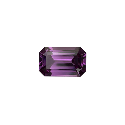 2.51ct Emerald Cut Light Color Rhodolite