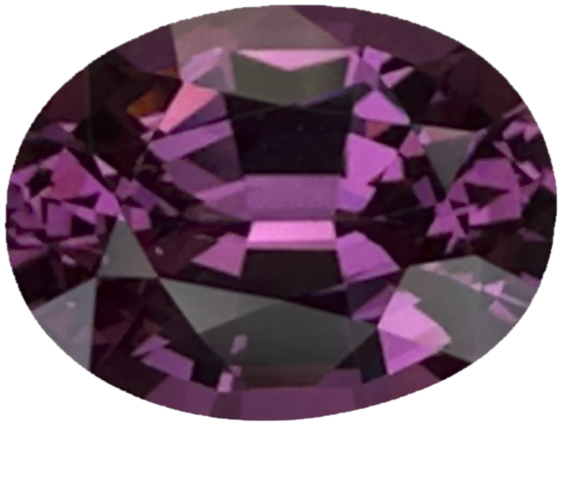 2.95ct Oval Light Color Rhodolite