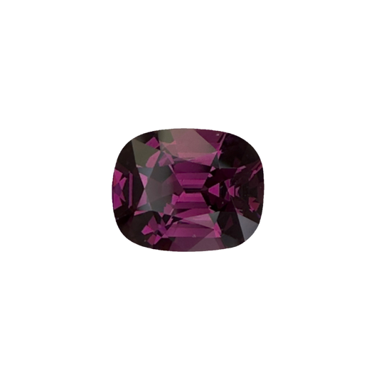 2.57ct Cushion Open Burgundy Rhodolite