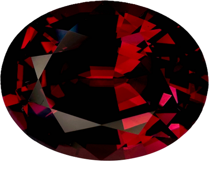 10.91ct Oval Open Burgundy Rhodolite