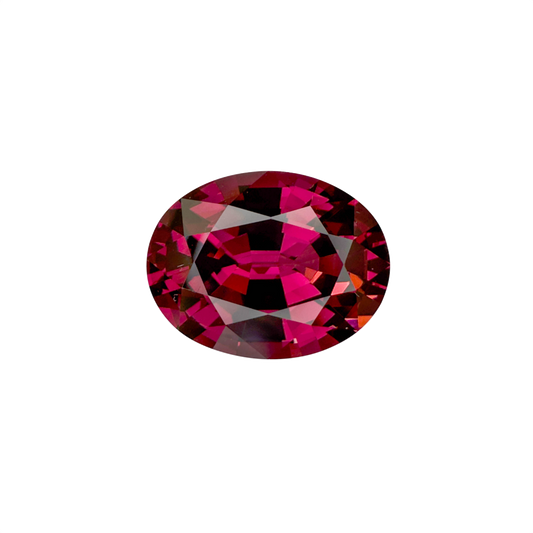 10.91ct Oval Open Burgundy Rhodolite