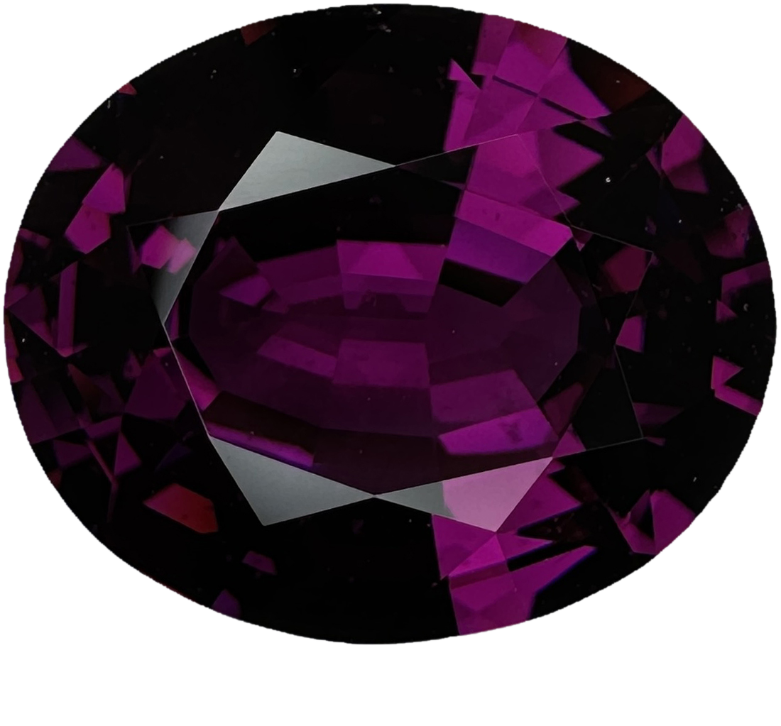 10.39ct Oval AAA Color Rhodolite