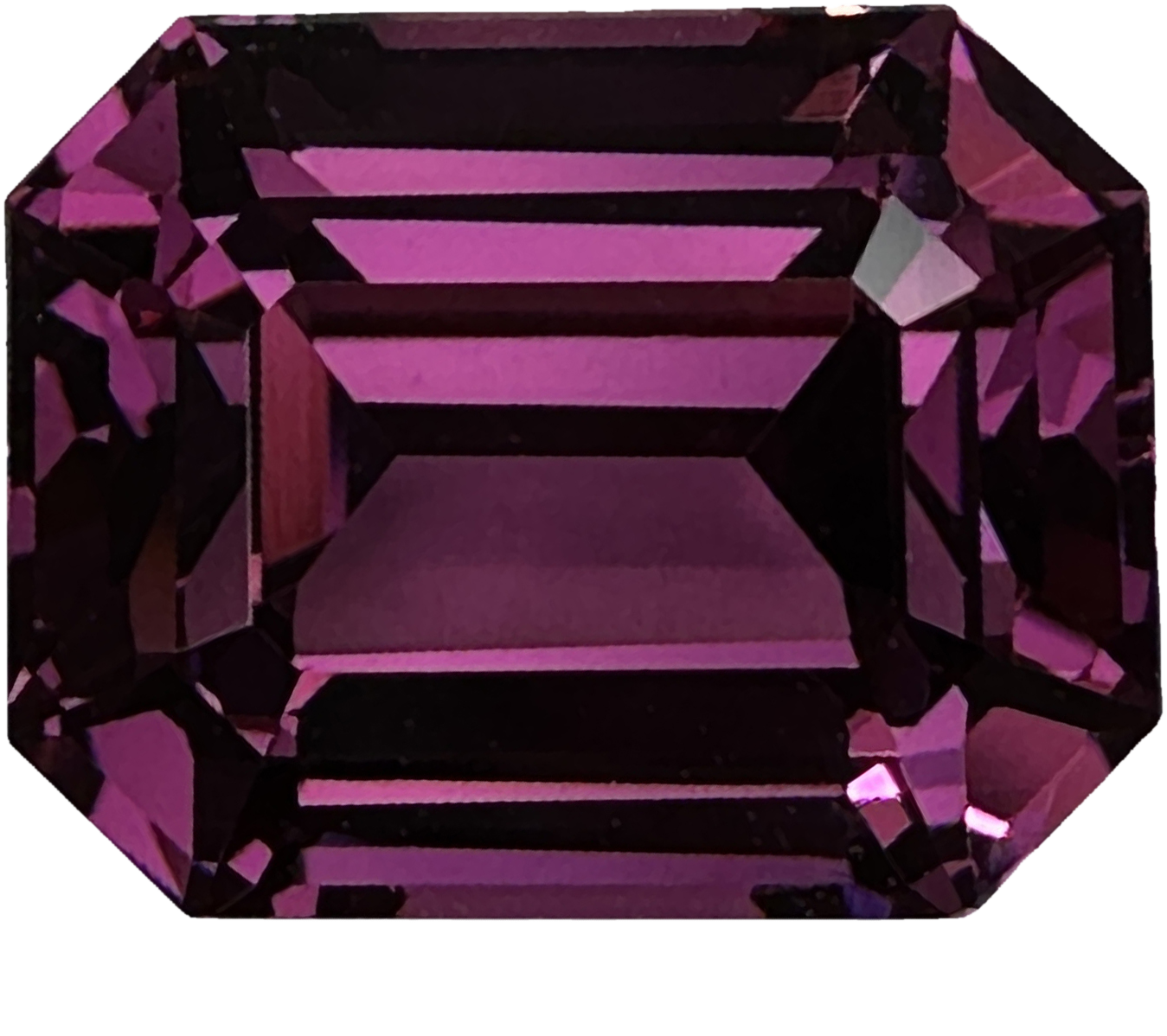 17.47ct Emerald Cut Magenta Rhodolite Suite