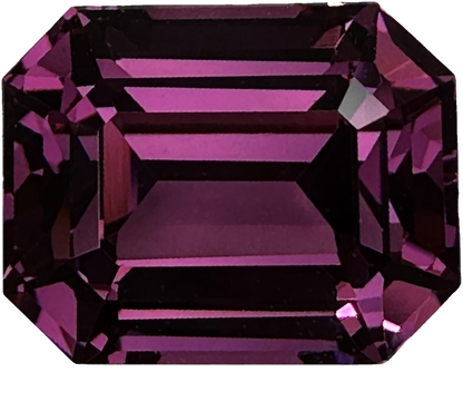17.47ct Emerald Cut Magenta Rhodolite Suite