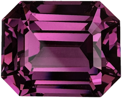 17.47ct Emerald Cut Magenta Rhodolite Suite