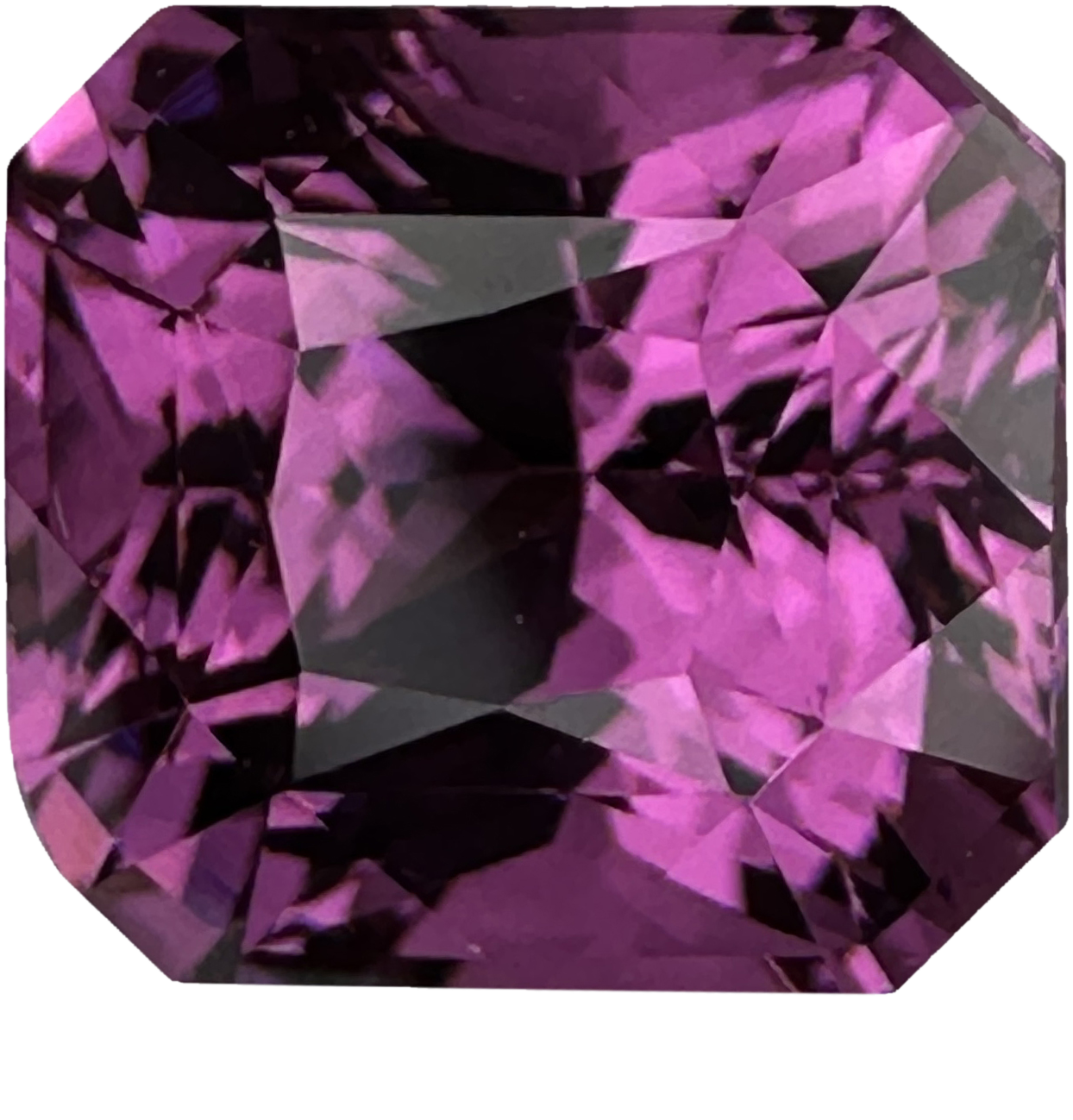 3.45ct Octagon Pink Rhodolite
