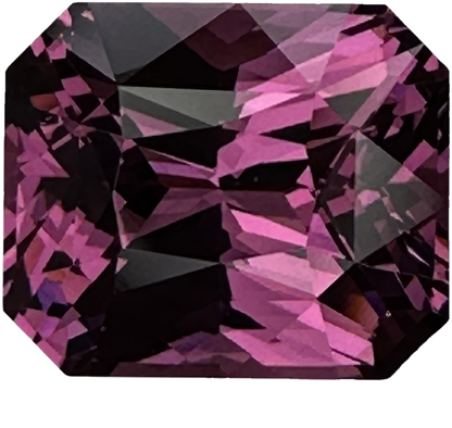 3.06ct Emerald Cut Pink Rhodolite