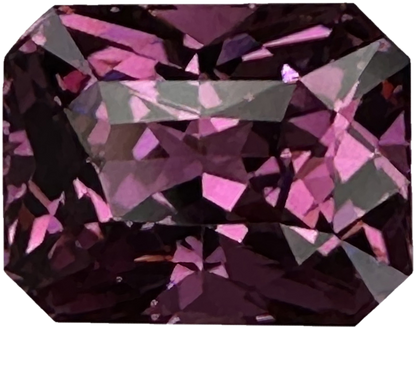 3.53ct Emerald Cut Pink Rhodolite