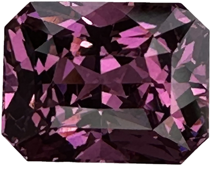 3.53ct Emerald Cut Pink Rhodolite