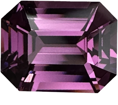 2.95ct Emerald Cut Pink Rhodolite