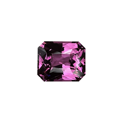 4.47ct Emerald Cut Pink Rhodolite