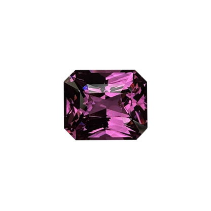 4.47ct Emerald Cut Pink Rhodolite