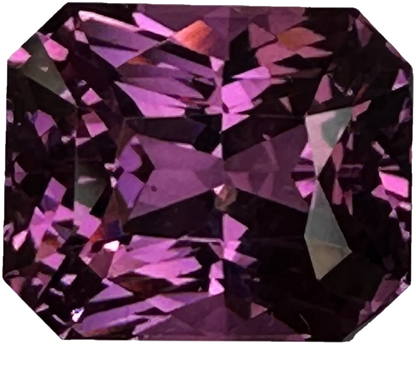 4.93ct Emerald Cut Pink Rhodolite