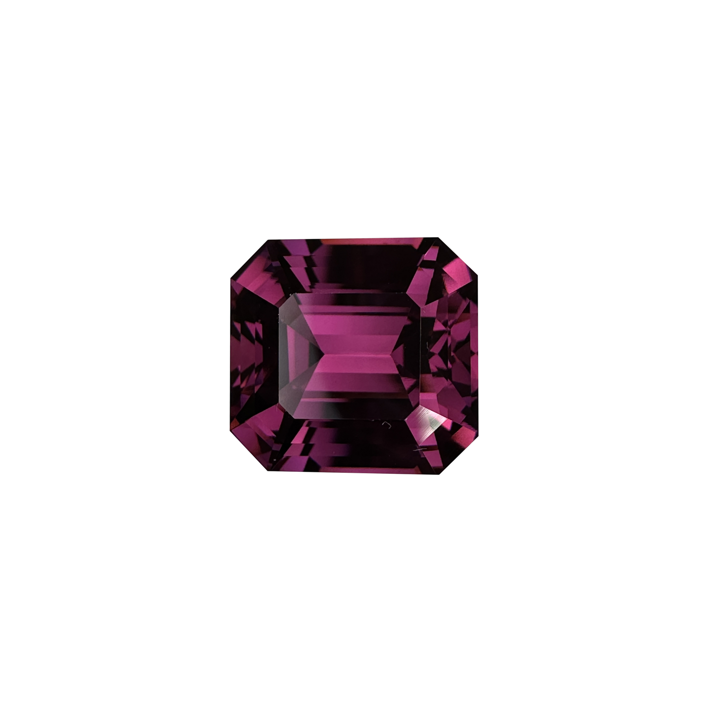 13.73ct Emerald Cut Medium Pink Rhodolite