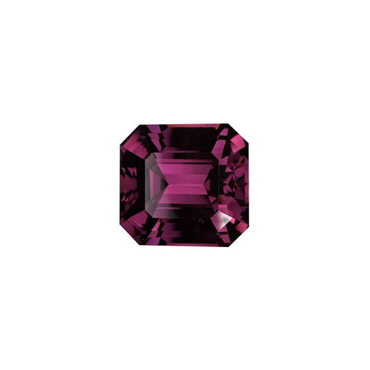 13.73ct Emerald Cut Medium Pink Rhodolite