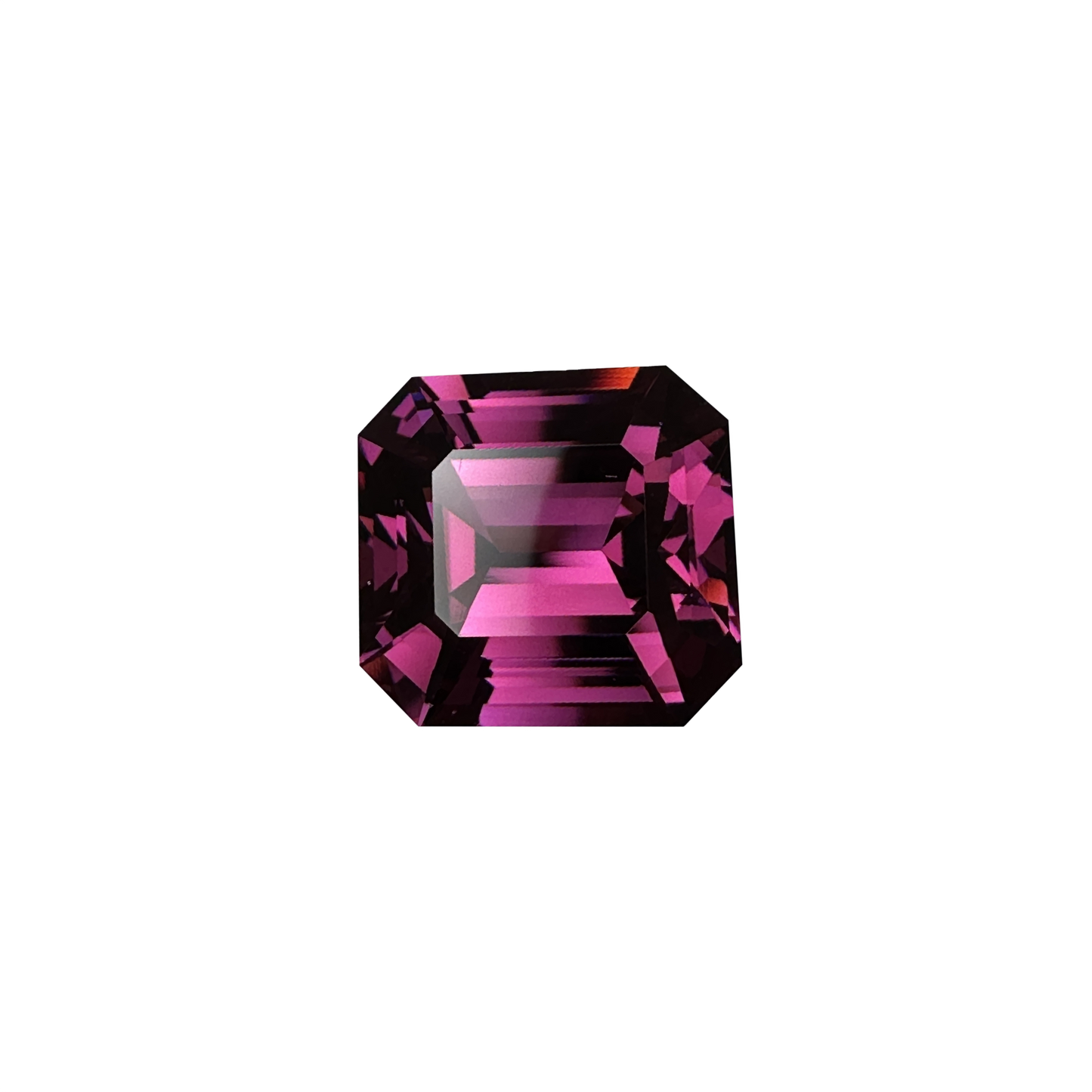 13.73ct Emerald Cut Medium Pink Rhodolite