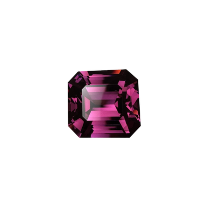 13.73ct Emerald Cut Medium Pink Rhodolite