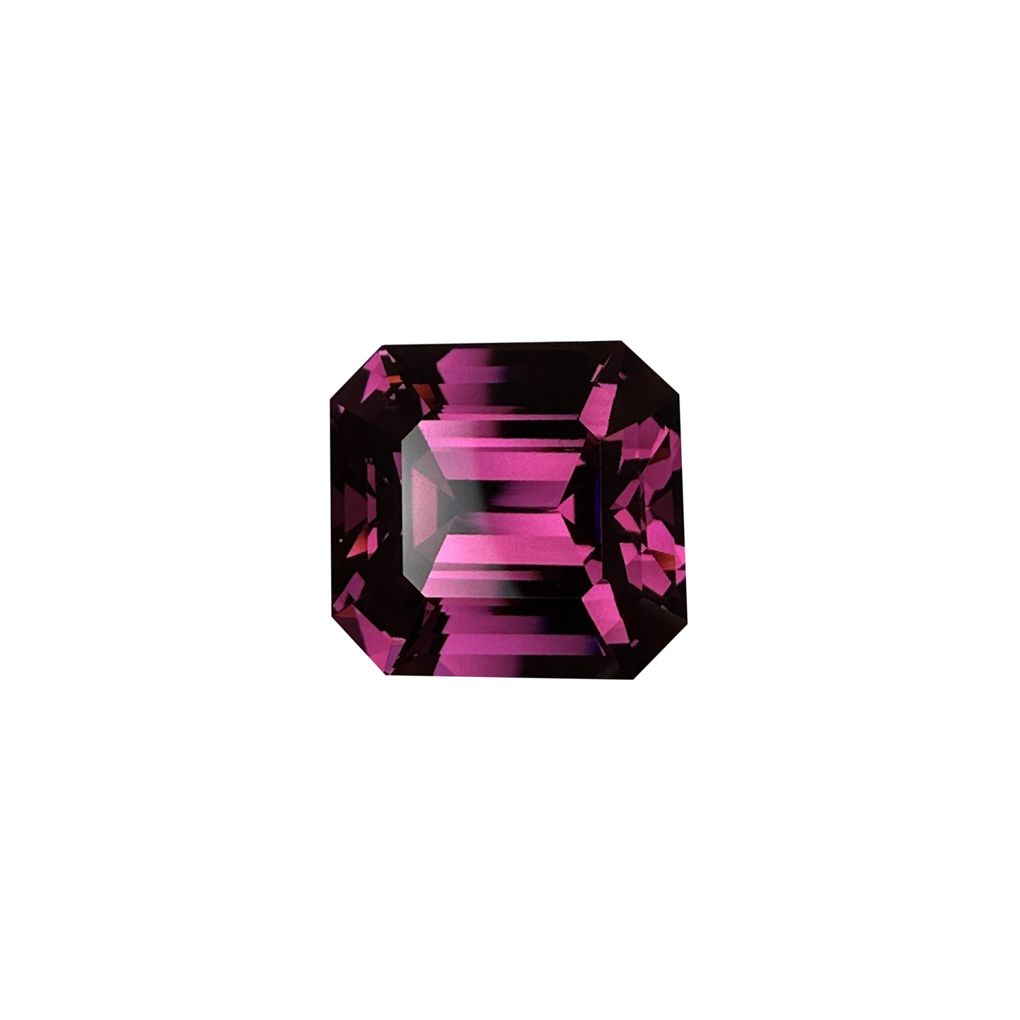 13.73ct Emerald Cut Medium Pink Rhodolite