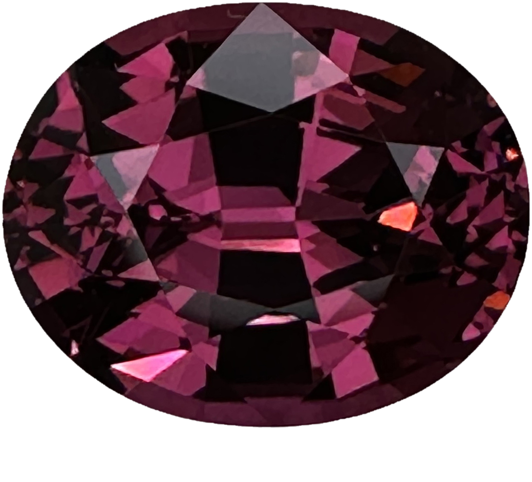 5.69ct Oval Medium Pink Rhodolite