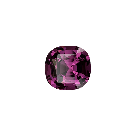 6.11ct Cushion Open Pink Rhodolite