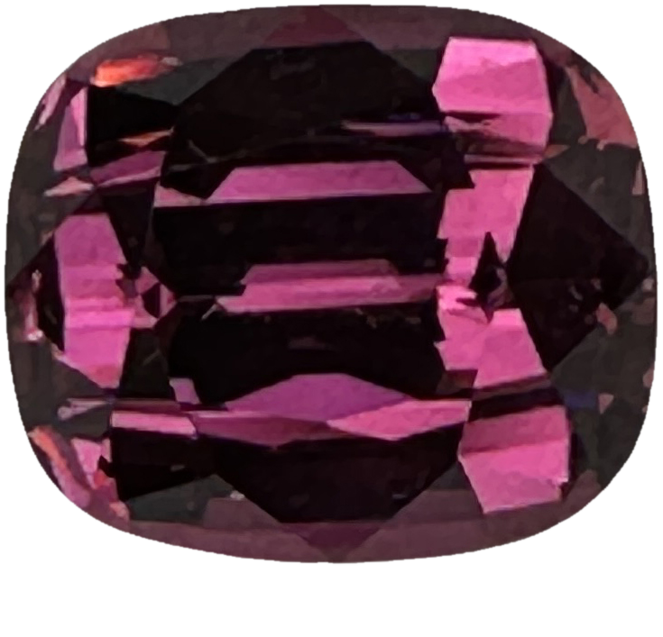 5.01ct Cushion Medium Pink Rhodolite