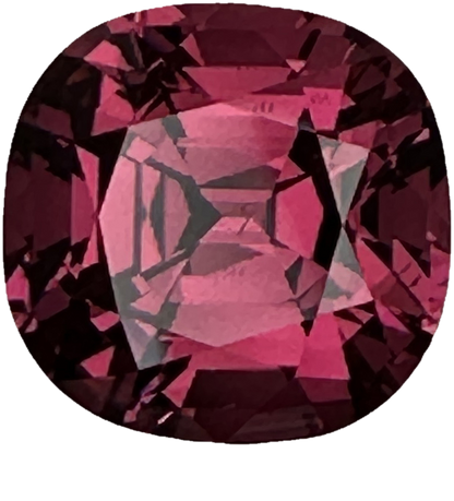 6.49ct Cushion Medium Pink Rhodolite