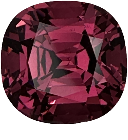 6.49ct Cushion Medium Pink Rhodolite