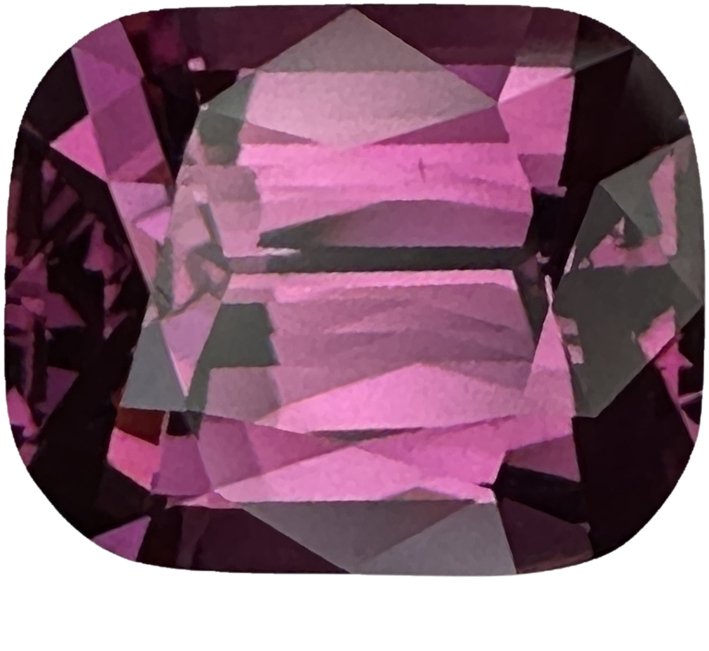 4.99ct Cushion Medium Pink Rhodolite