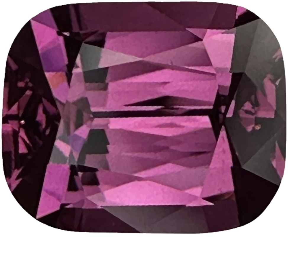 4.99ct Cushion Medium Pink Rhodolite