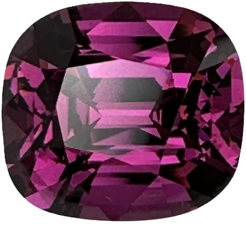 6.61ct Cushion Medium Pink Rhodolite