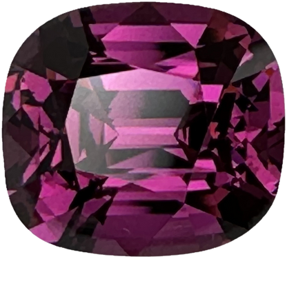 6.61ct Cushion Medium Pink Rhodolite