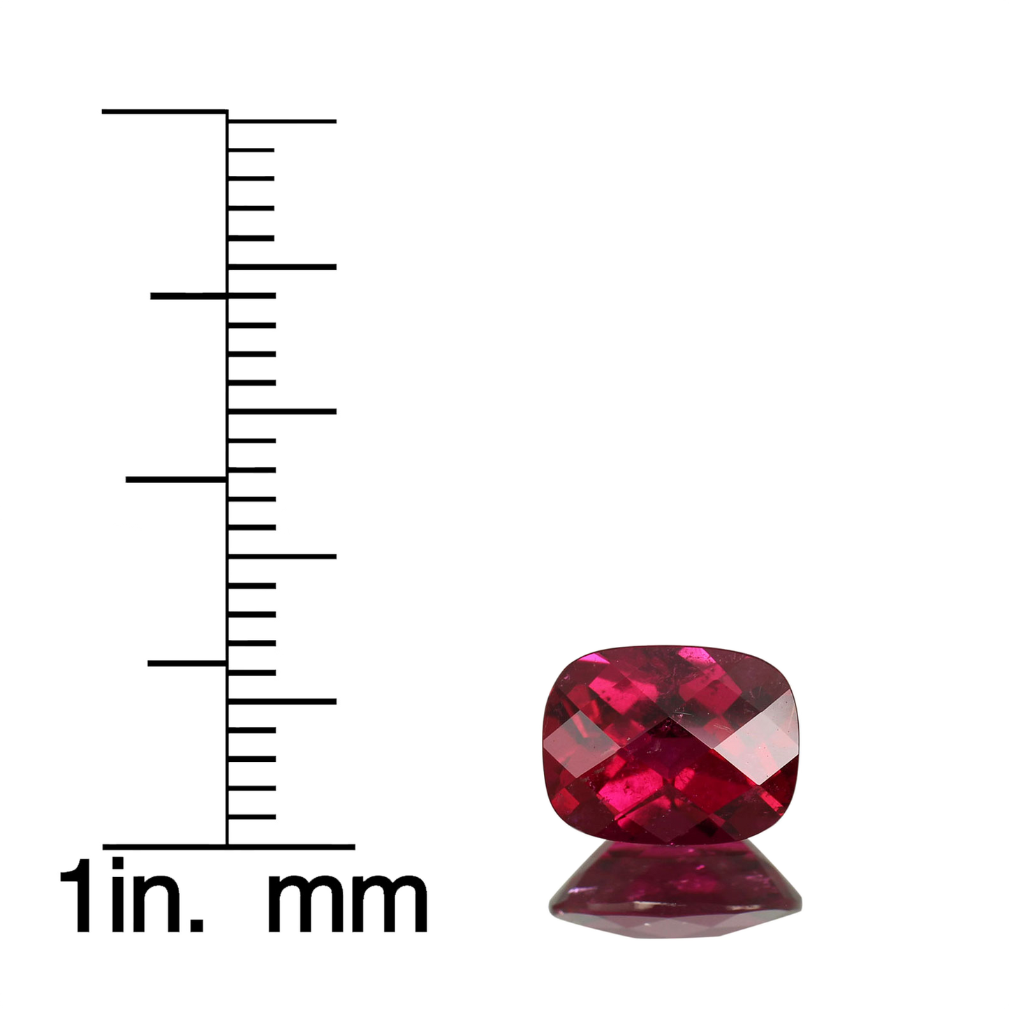9x7mm Cushion Rubellite Pair
