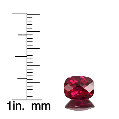 9x7mm Cushion Rubellite Pair