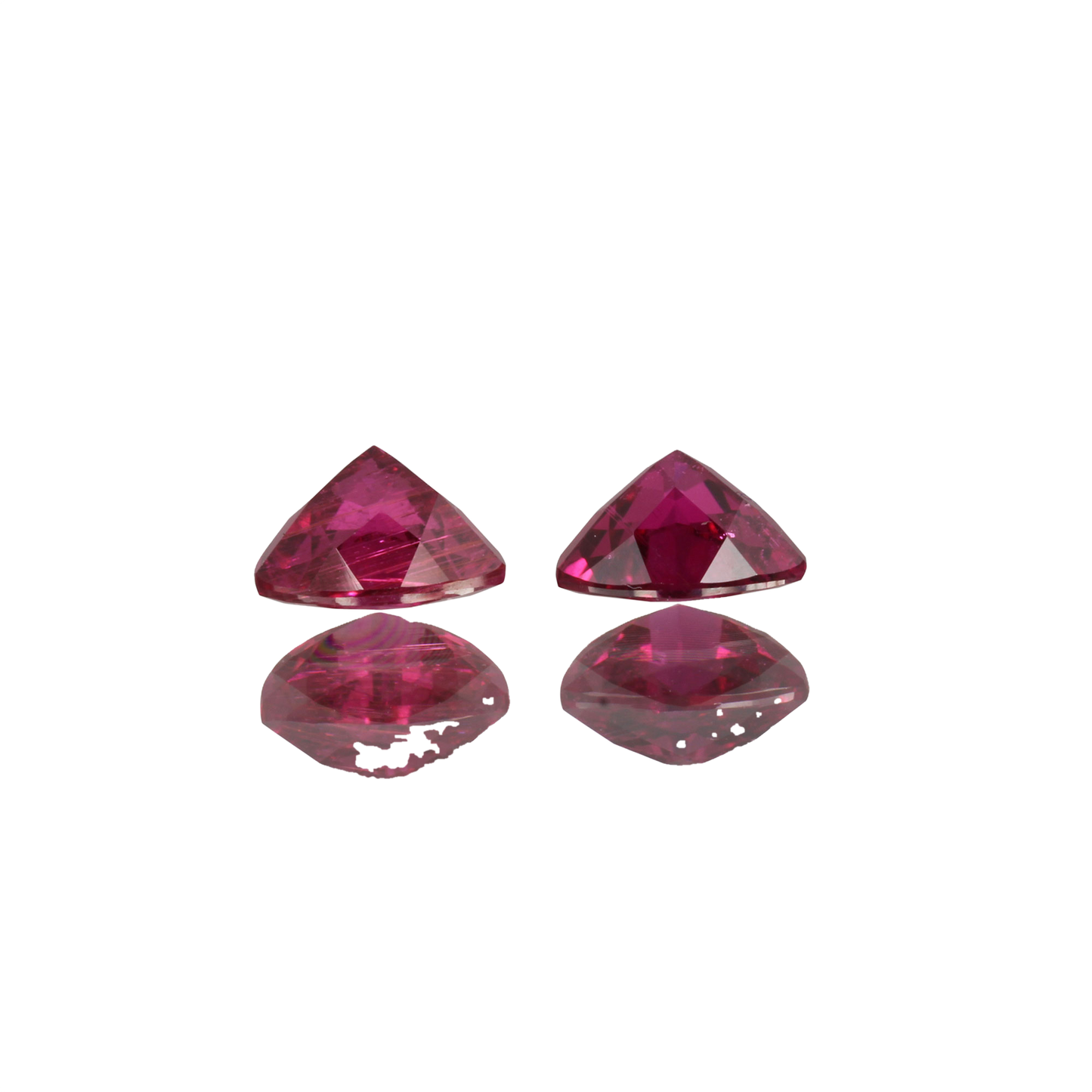 7mm Trillion Rubellite Pair