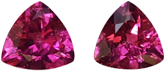 7mm Trillion Rubellite Pair
