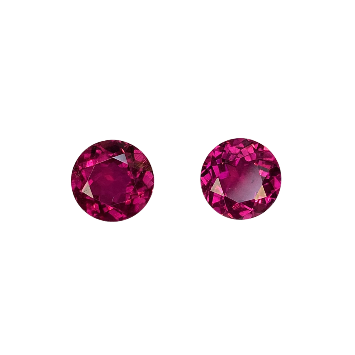 8mm Round Reddish Color Rubellite