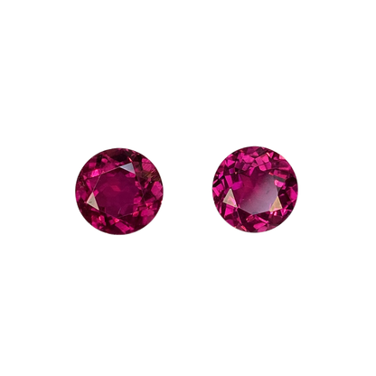 8mm Round Reddish Color Rubellite