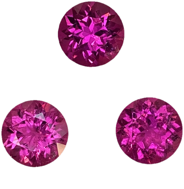 7.5mm Round Fuchsia Color Rubellite