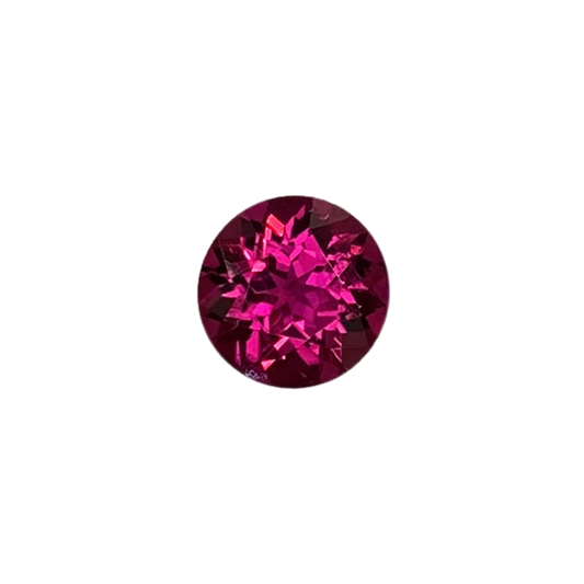 7.25mm Round Fuchsia Color Rubellite