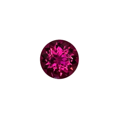 7.25mm Round Fuchsia Color Rubellite