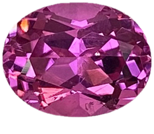 9.2x7.2mm Oval Pink Rubellite