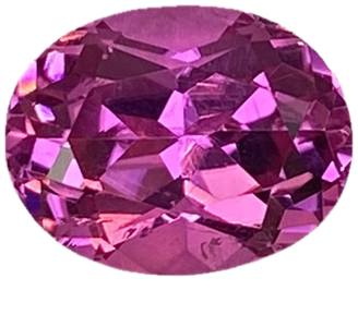 9.2x7.2mm Oval Pink Rubellite