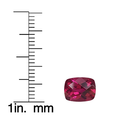 9x7mm Cushion Rubellite Pair