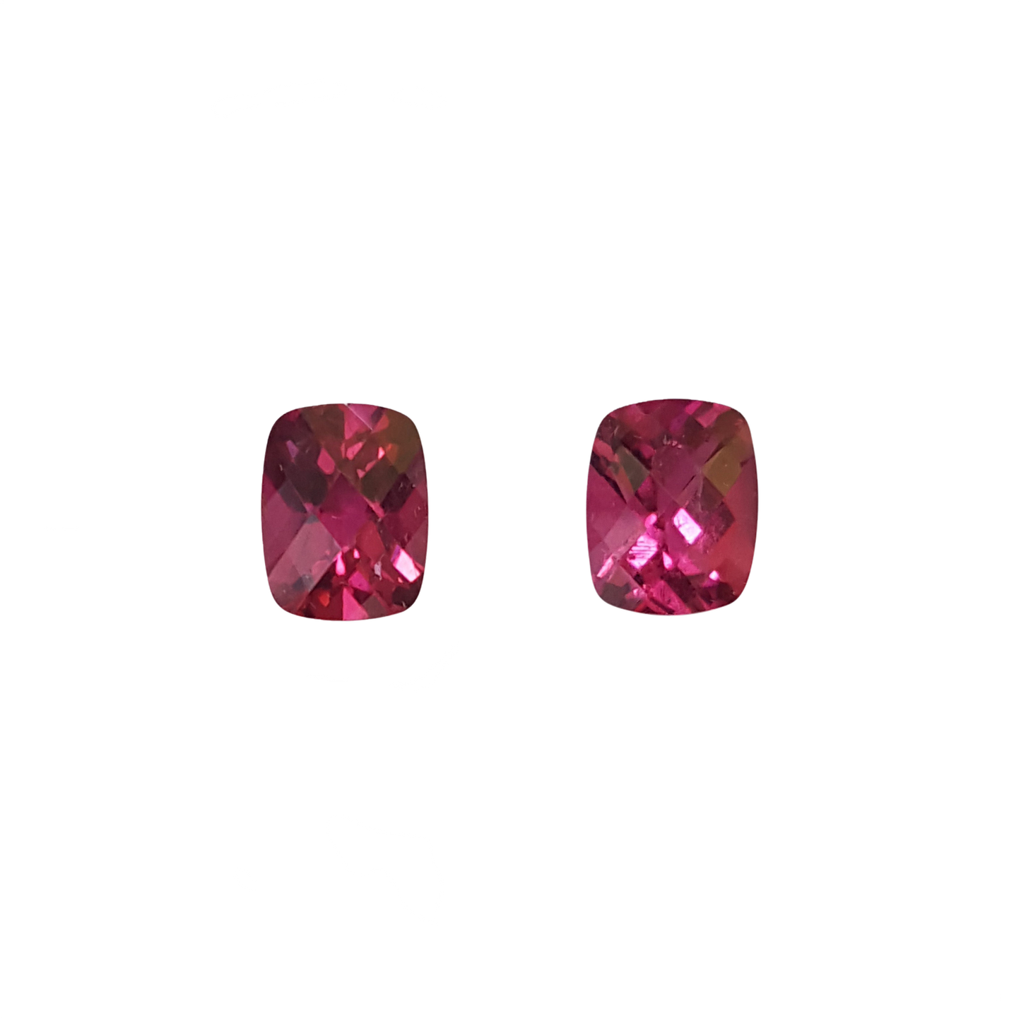 9x7mm Cushion SET Color Rubellite Set