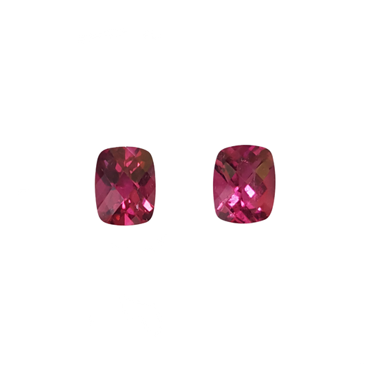 9x7mm Cushion SET Color Rubellite Set