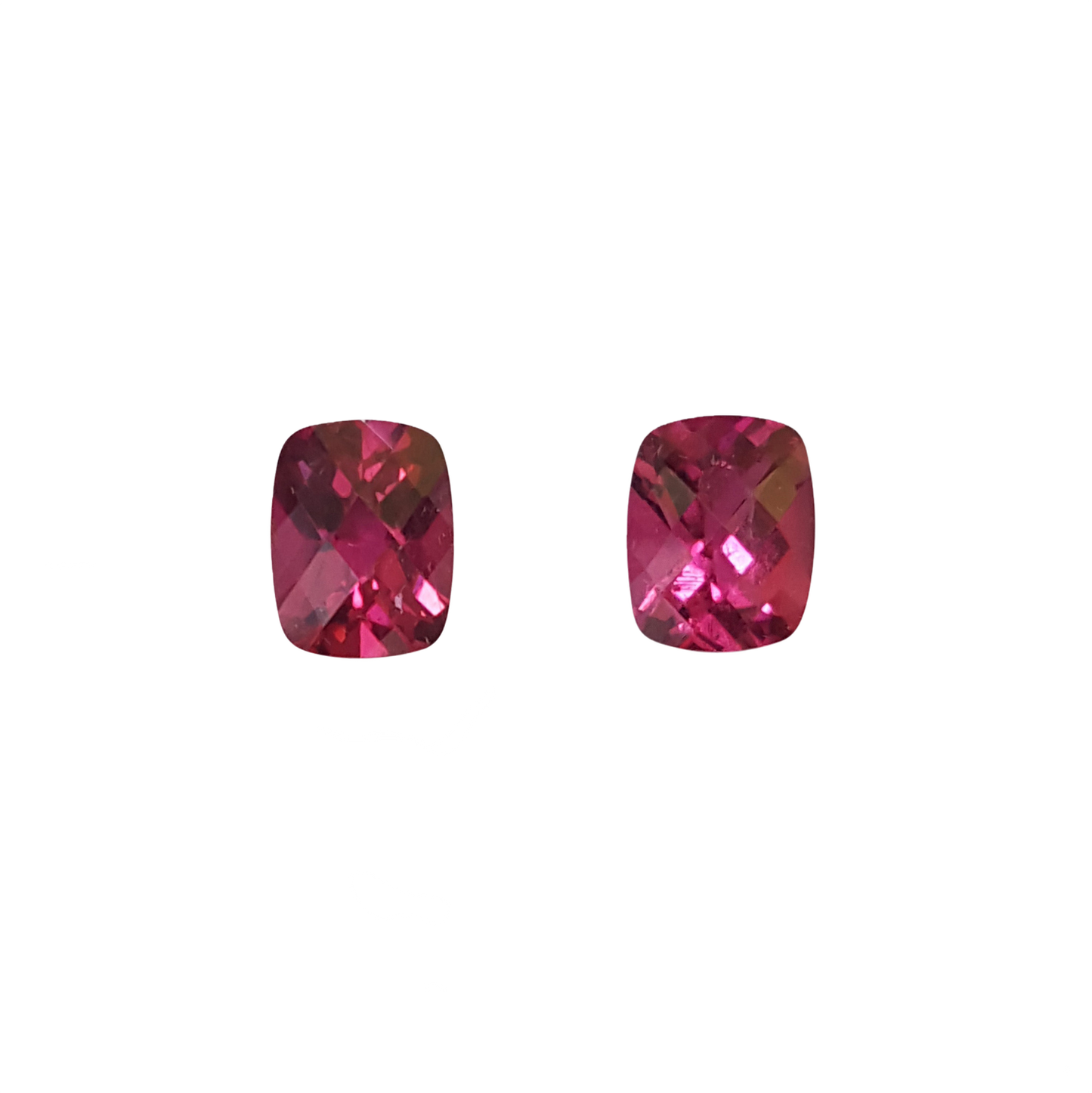 9x7mm Cushion SET Color Rubellite Set