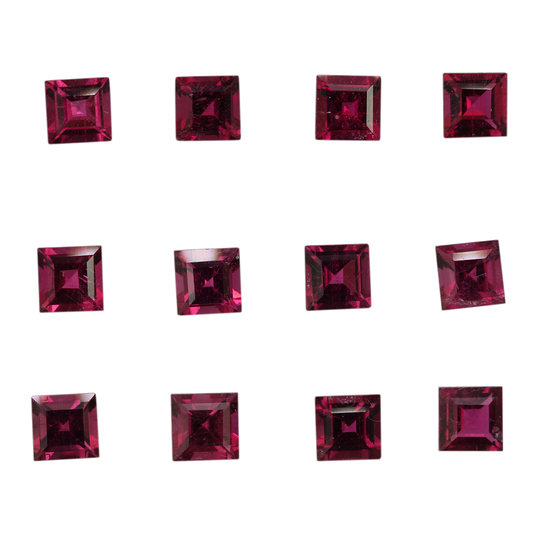 5mm Square Rubellite
