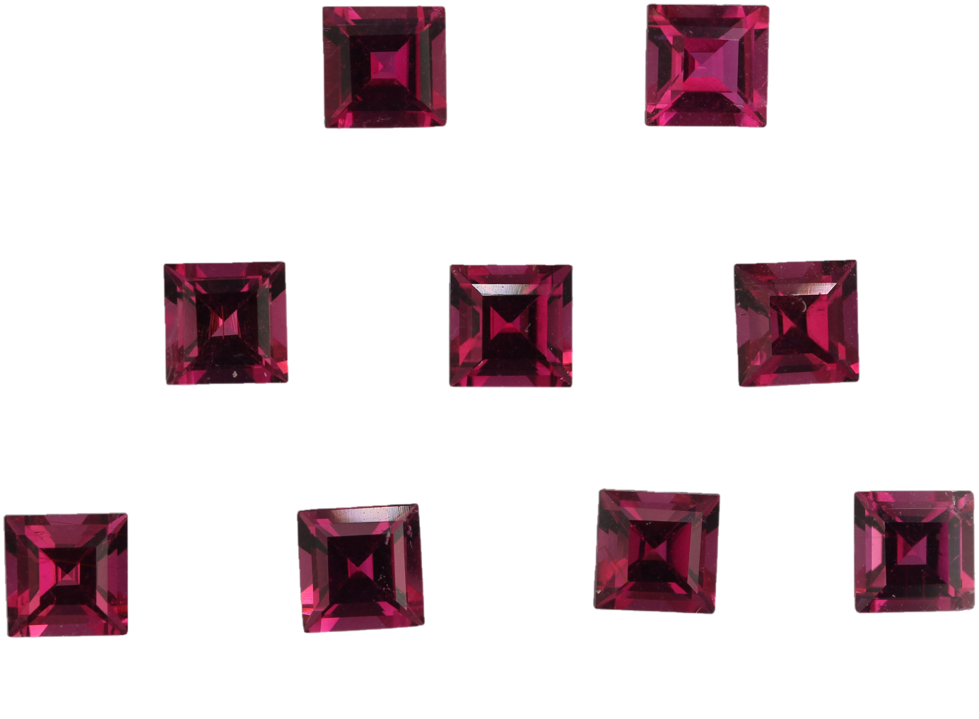 5mm Square Rubellite